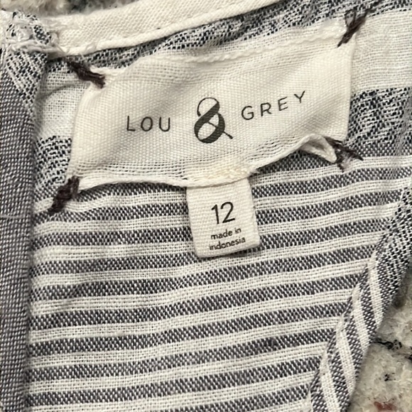 Lou & Grey Linen Blend Dress Size 12 - Picture 4 of 6